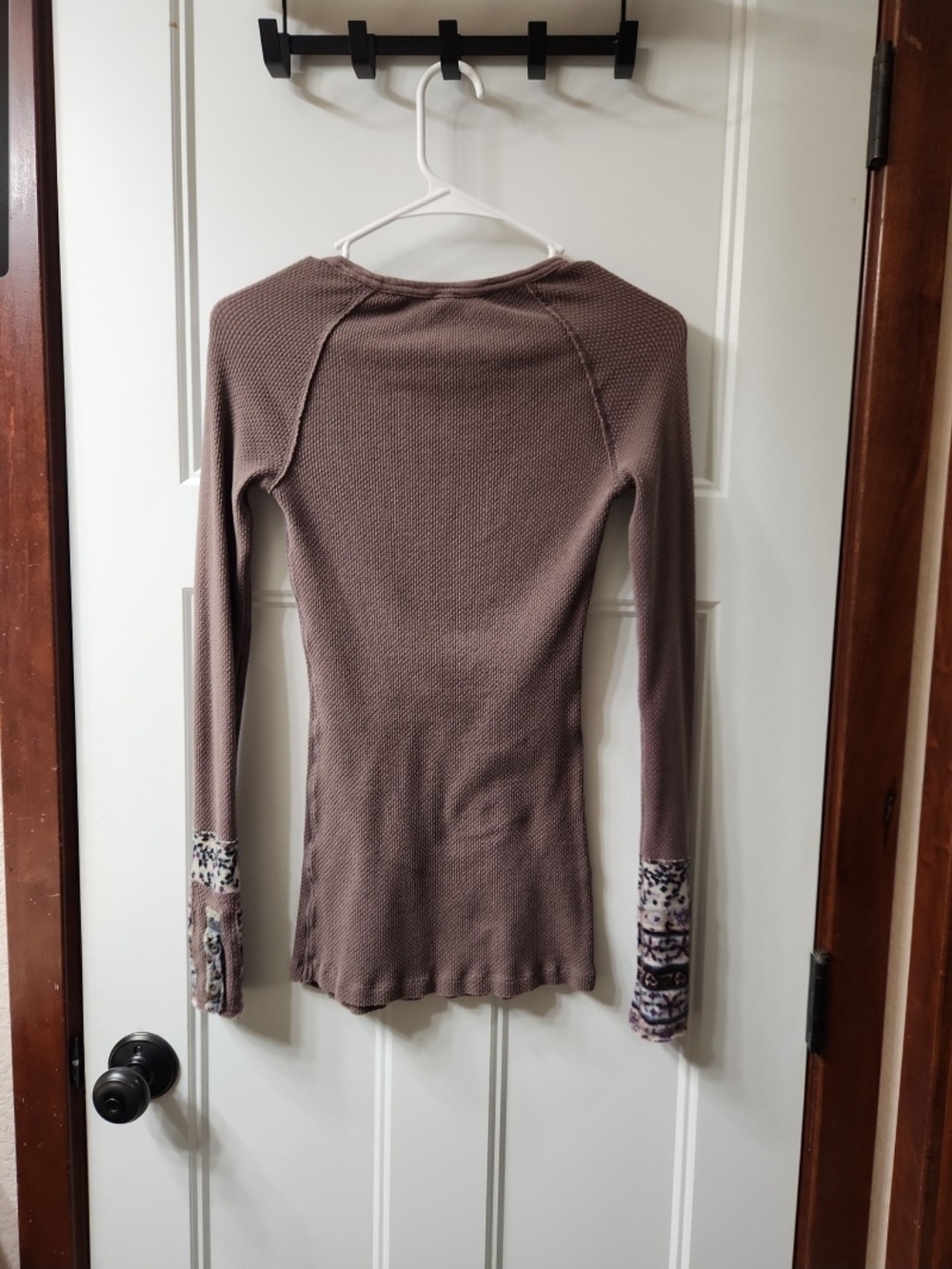 We The Free Mocha Waffle Knit Top - Picture 4 of 4